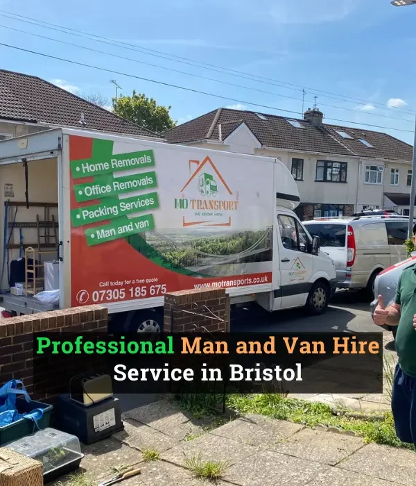 Man and van moving services available in Bristol